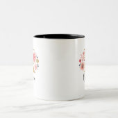 Tasse 2 Couleurs LETTRE INITIALE MONOGRAPHIQUE Pink Floral K (Centre)
