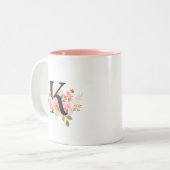 Tasse 2 Couleurs Lettre K (Devant gauche)