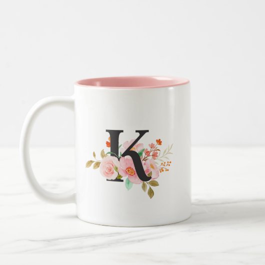 Tasse 2 Couleurs Lettre K (Gauche)
