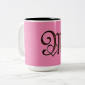 Tasse 2 Couleurs Lettre M (Devant gauche)