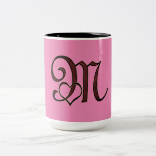 Tasse 2 Couleurs Lettre M