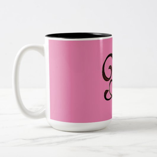 Tasse 2 Couleurs Lettre M (Gauche)