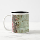 Tasse 2 Couleurs Lettre médiévale de protestation du bohémien (Gauche)