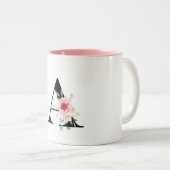 TASSE 2 COULEURS LETTRE MONOGRAMME A (Devant droit)