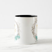 Tasse 2 Couleurs Lettre monographie B en couronne (Centre)