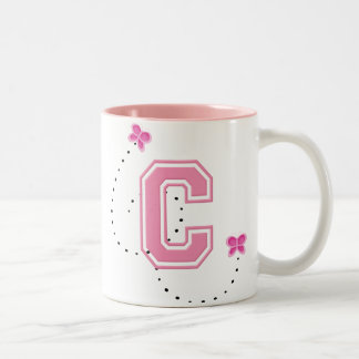 TASSE 2 COULEURS LETTRE MONOGRAPHIQUE C