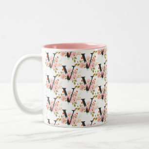Tasse 2 Couleurs Lettre V