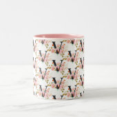 Tasse 2 Couleurs Lettre V (Centre)