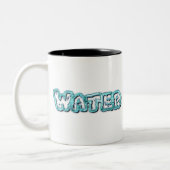 Tasse 2 Couleurs Lettres d'eau potable (Gauche)