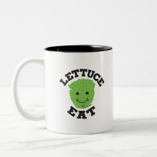 Tasse 2 Couleurs Lettuce Eat Drôle Citations Art Lettuce Art Design