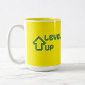 Tasse 2 Couleurs Level UP Yellow mag (Gauche)