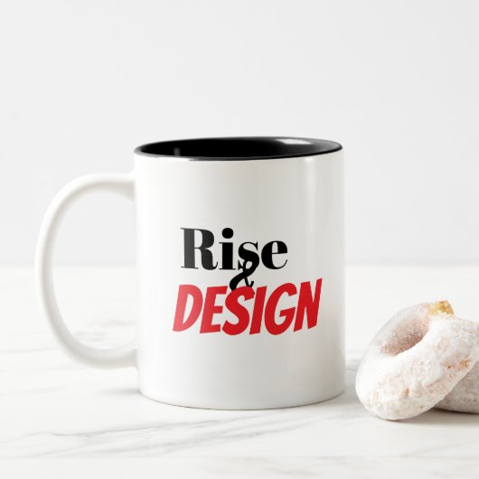 Tasse 2 Couleurs Lever & Créer (Avec donut)