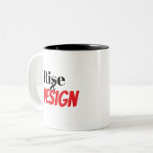 Tasse 2 Couleurs Lever & Créer (Devant gauche)