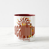 Tasse 2 Couleurs Lever de soleil rouge brique (Centre)