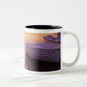 Tasse 2 Couleurs Lever de soleil sur le port de Stari Grad avec des