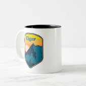 Tasse 2 Couleurs Lever du soleil sur l'Eiger (Devant gauche)