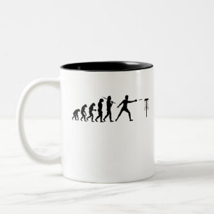 Tasse 2 Couleurs L'évolution du Disk Golf
