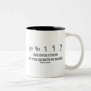 Tasse 2 Couleurs L'Évolution Du Point D'Interrogation (?)