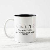 Tasse 2 Couleurs L'Évolution Du Point D'Interrogation (?) (Gauche)