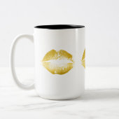 Tasse 2 Couleurs Lèvres d'or #2 (Gauche)