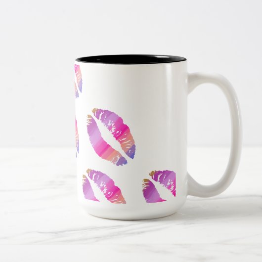 Tasse 2 Couleurs Lèvres élégantes #15 (Droit)