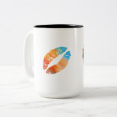 Tasse 2 Couleurs Lèvres élégantes #2 (Devant gauche)