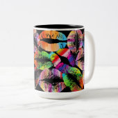 Tasse 2 Couleurs Lèvres élégantes #32 (Devant droit)