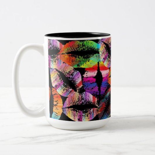 Tasse 2 Couleurs Lèvres élégantes #32 (Gauche)