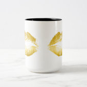 Tasse 2 Couleurs Lèvres en or (Centre)