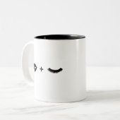 Tasse 2 Couleurs Lèvres + Mèches graphiques (Devant gauche)