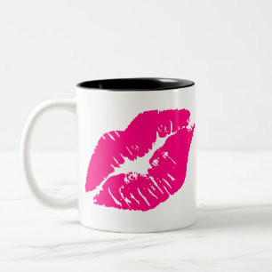 Tasse 2 Couleurs Lèvres rose Kiss