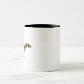 Tasse 2 Couleurs Lévrier whippet courant (Centre)