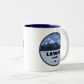 Tasse 2 Couleurs Lewis Mountain Range Camping (Devant droit)
