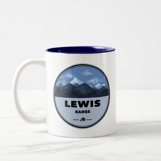 Tasse 2 Couleurs Lewis Mountain Range Camping (Gauche)
