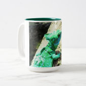 Tasse 2 Couleurs Lézard vert de basilic (Devant gauche)