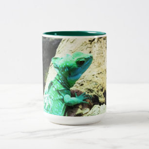 Tasse 2 Couleurs Lézard vert de basilic