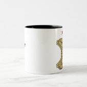 Tasse 2 Couleurs L'hamburger aime des fritures (Centre)