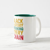 Tasse 2 Couleurs L'histoire noire rompt chaque autonomisation de ch (Devant droit)
