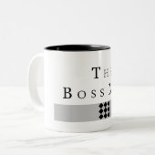 Tasse 2 Couleurs L'HOMME de PATRON, patron (Devant gauche)