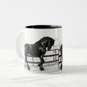 Tasse 2 Couleurs L'humilité des chevaux (Devant gauche)