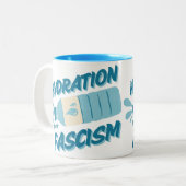 Tasse 2 Couleurs L'hydratation combat la boue fasciste (Devant gauche)