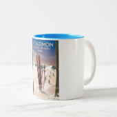 Tasse 2 Couleurs Liban et Syrie Mt Hermon Ski (Devant droit)
