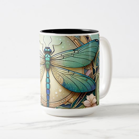 Tasse 2 Couleurs libellule (Devant droit)