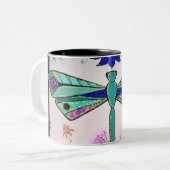Tasse 2 Couleurs Libellule (Devant gauche)