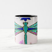 Tasse 2 Couleurs Libellule (Centre)
