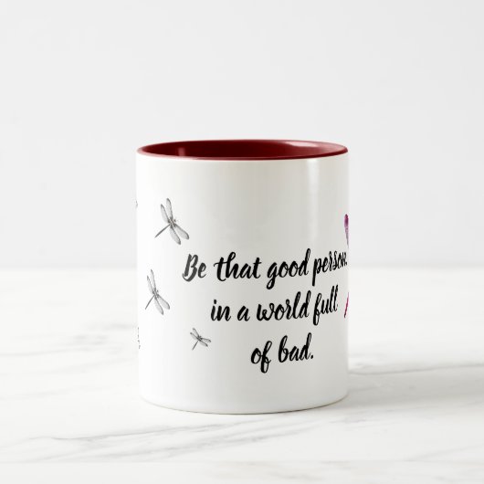 Tasse 2 Couleurs libellule (Centre)