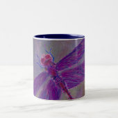 Tasse 2 Couleurs Libellule astrale de postluminescence (Centre)