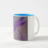 Tasse 2 Couleurs Libellule astrale de postluminescence (Devant droit)