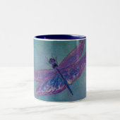 Tasse 2 Couleurs Libellule d'écumoire de ciel (Centre)