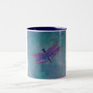 Tasse 2 Couleurs Libellule d'écumoire de ciel